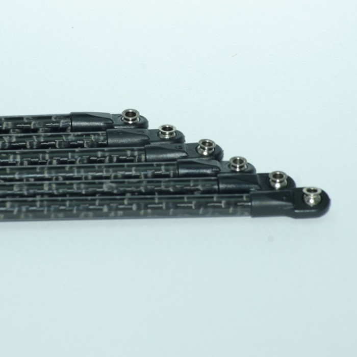 OD 5 ID 3 220 6PCS 3D Printer Accessories Delta Kossel 53mm 64mm 220 240 300 400mm Fiber Carbon Push Rod Parallel Arm Suitable for Mini 5347 